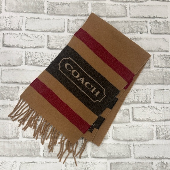 Vintage Coach Wool & Cashmere Scarf.  Made in Italy. - Picture 1 of 3